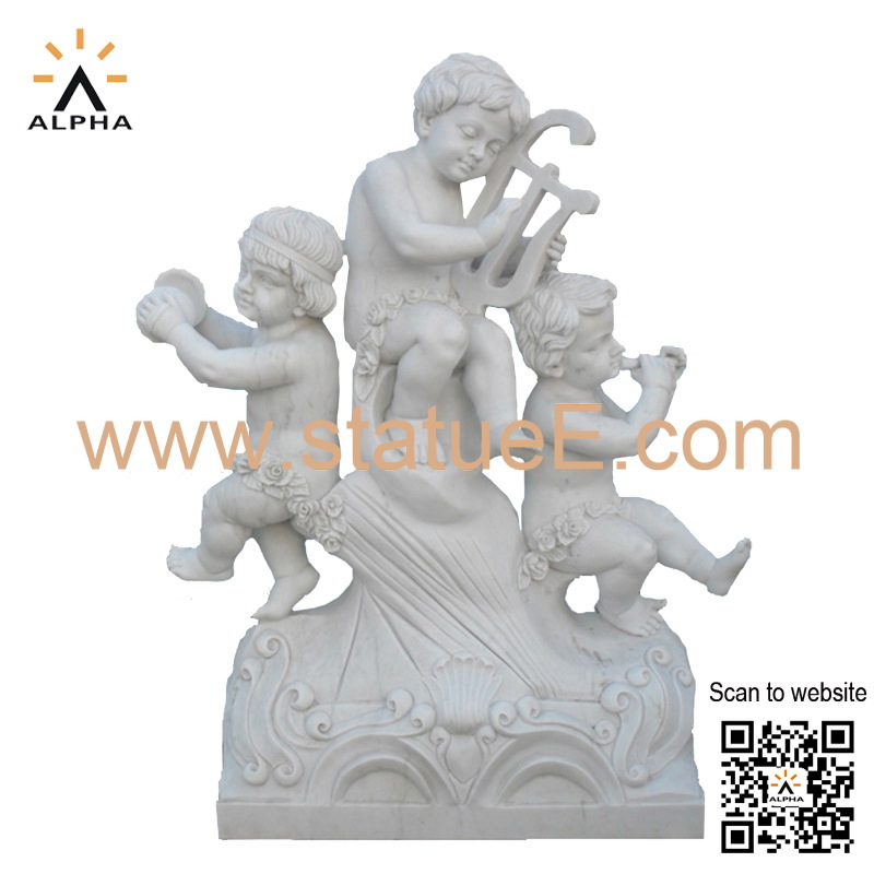 white marble statue
